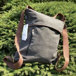 LOVEVOOK Classic & Stylish Convertible Big Canvas Cotton Tote Backpack Handbag